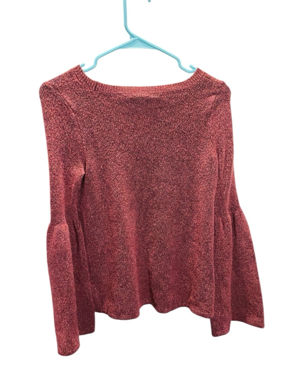 American Eagle Outfitters Berry Pink Crisscross Neck Sweater - Picture 4 of 8